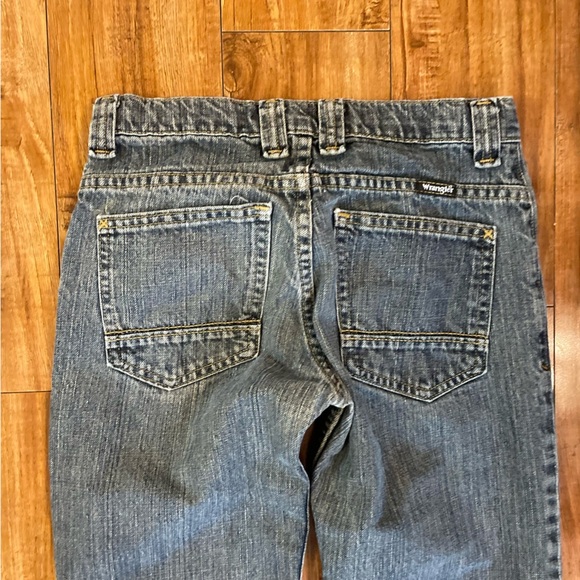 WRANGLER Boys Blue Gray Straight Leg Waist Tighteners Size 12 Regular - Picture 9 of 11